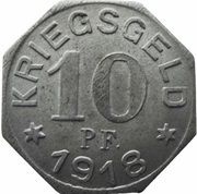 10 Pfennig - Gaildorf, Germany, 1918 reverse image