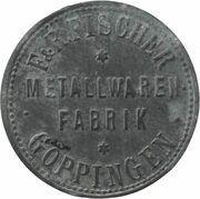 1 Pfennig - Göppingen F. and R. Fischer Metallwarenfabrik obverse image