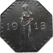 50 Pfennig - Heilbronn, Germany, 1918 reverse image