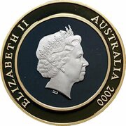 10 Dollars - Elizabeth II 4th Portrait - Millennium - The Present obverse image