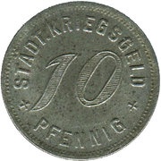 10 Pfennig - Kirchheim unter Teck, Germany, 1917-1919 reverse image