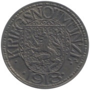 25 Pfennig - Kisslegg im Allgäu, Germany, 1918 reverse image