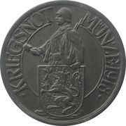 50 Pfennig - Kisslegg im Allgäu, Germany, 1918 reverse image
