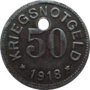 50 Pfennig - Kornwestheim, Germany, 1918 reverse image