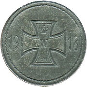 10 Pfennig - Künzelsau, Germany, 1918 reverse image