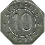 10 Pfennig - Leutkirch, Germany, 1918 reverse image