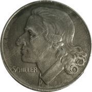 50 Pfennig - Marbach Friedrich Schiller, Germany, 1918 reverse image