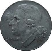 50 Pfennig - Marbach Friedrich Schiller, Germany, 1921 reverse image