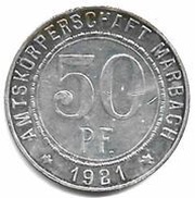 50 Pfennig - Marbach Friedrich Schiller obverse image