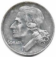 50 Pfennig - Marbach Friedrich Schiller, Germany, 1921 reverse image