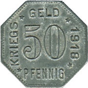 50 Pfennig - Mengen, Germany, 1918 reverse image
