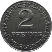 2 Pfennig - Bad Mergentheim obverse image