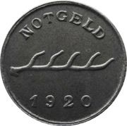 2 Pfennig - Bad Mergentheim, Germany, 1920 reverse image