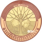 10 Dollars - Elizabeth II 4th Portrait - Millennium - The Future, Australia, 2001 reverse image