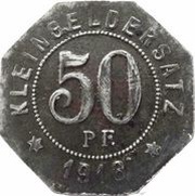 50 Pfennig - Bad Mergentheim, Germany, 1918 reverse image
