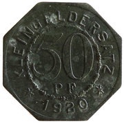 50 Pfennig - Bad Mergentheim, Germany, 1920 reverse image