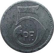 5 Pfennig - Murrhardt, Germany, 1918 reverse image