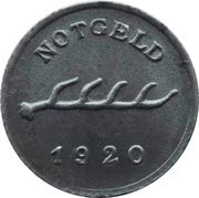 2 Pfennig - Nagold, Germany, 1920 reverse image