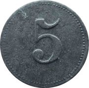 5 Pfennig - Nagold, Germany, 1918 reverse image
