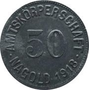 50 Pfennig - Nagold obverse image