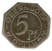 5 Pfennig - Oberndorf obverse image