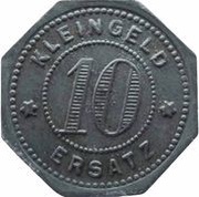 10 Pfennig - Oehringen, Germany, 1917 reverse image