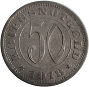 50 Pfennig - Reutlingen, Germany, 1918 reverse image