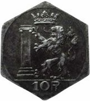 10 Pfennig - Saulgau, Germany, 1918 reverse image