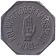 10 Pfennig - Schwäbisch Hall obverse image
