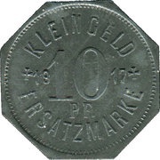 10 Pfennig - Schwäbisch Hall, Germany, 1917-1919 reverse image