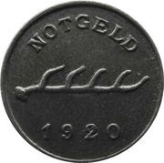 1 Pfennig - Tübingen, Germany, 1920 reverse image