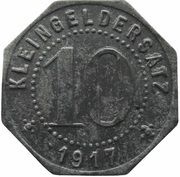 10 Pfennig - Tübingen, Germany, 1917 reverse image