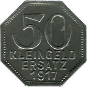 50 Pfennig - Tübingen, Germany, 1917 reverse image