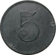 5 Pfennig - Tuttlingen Allgemeine Ortskrankenkasse, Germany, 1917 reverse image