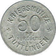 50 Pfennig - Tuttlingen, Germany, 1918 reverse image