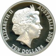 10 Dollars - Elizabeth II 4th Portrait - Port Phillip Patterns - Masterpieces in Silver obverse image