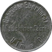 10 Pfennig - Ulm Gebrüder Eberhardt Maschinenfabrik obverse image