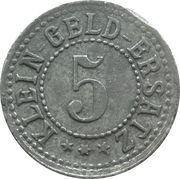 5 Pfennig - Waldsee, Germany, 1918 reverse image
