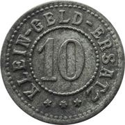 10 Pfennig - Waldsee, Germany, 1918 reverse image