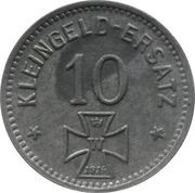 10 Pfennig - Waldsee, Germany, 1918 reverse image