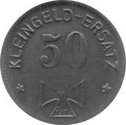 50 Pfennig - Waldsee, Germany, 1918 reverse image