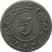 5 Pfennig - Wangen im Allgäu, Germany, 1918 reverse image