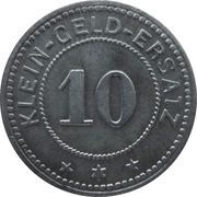 10 Pfennig - Wangen im Allgäu, Germany, 1918 reverse image