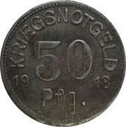 50 Pfennig - Wurzach, Germany, 1918 reverse image