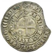 1 Groschen Tournois, Germany, 1410 reverse image