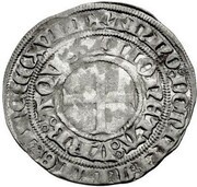 1 Groschen Tournois, Germany, 1418 reverse image