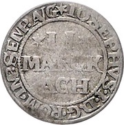 2 Mark, Germany, 1707 reverse image