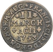 2 Marck, Germany, 1753 reverse image
