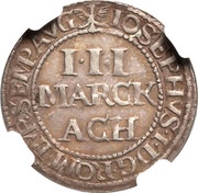3 Marck, Germany, 1707 reverse image