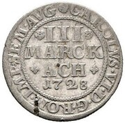 3 Mark, Germany, 1728 reverse image